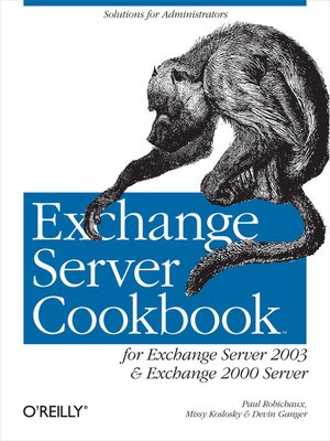 cover image of Exchange Server Cookbook